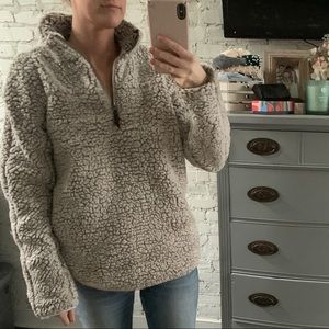 Thread & Supply Sherpa Pullover Jacket Half Zip